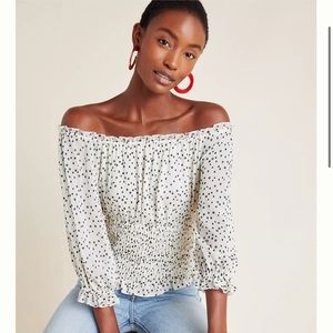 NWT Lucia Off-The-Shoulder Blouse